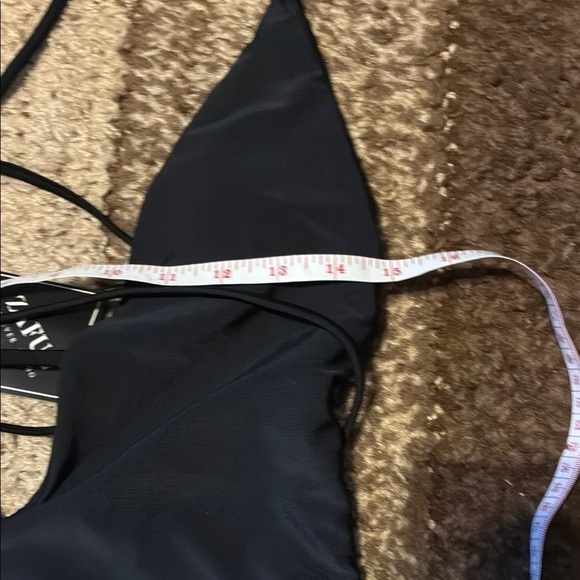 Zaful Black One-Piece Swimsuit with Plunging V-Neck - Picture 10 of 11